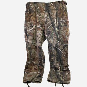 Men’s Cabelas X Real Tree Camo Hunting Pants Cargo Pockets Sz L